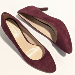 Cole Hann Fig Purple Suede Pumps 9 *unworn*